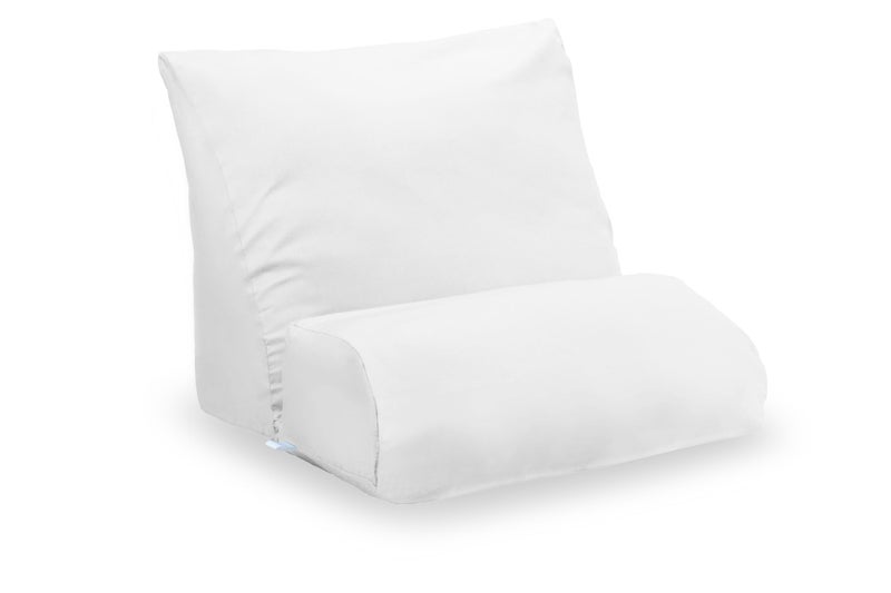 Contour Flip Pillowcase Pillow Cover Protector, White - Standard (20 inch Width) - Image 1